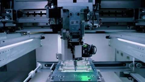 Semiconductor Wafer Fabrication Automation 4K Stock Footage 340061748