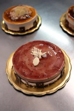 Semifreddo cake Stock Photos