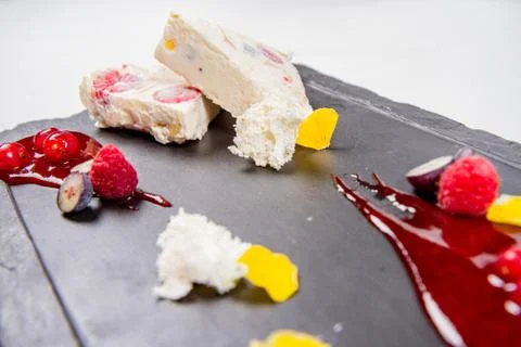 Semifreddo with fruit Foto stock