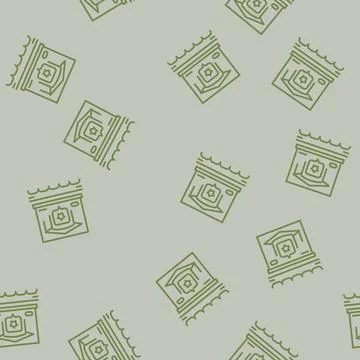 Seminar agency line seamless pattern イラスト素材