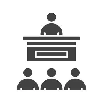 Seminar Icon Image. Stock Illustration