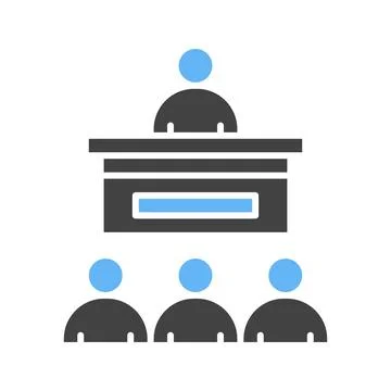 Seminar Icon Image. Stock Illustration