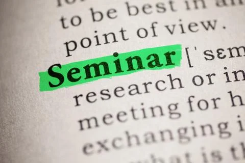 Seminar Stock Photos