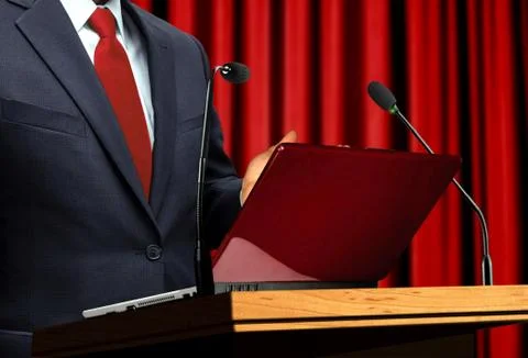 At seminar presentation Stock-Fotos