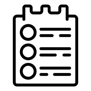 Seminar ticket icon outline vector. Teacher course Stockillustratie