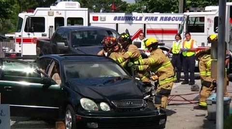 Seminole extrication #2 Stock Footage 937422