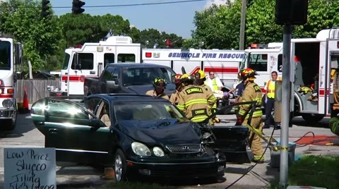 Seminole extrication #3 Stock Footage 936899