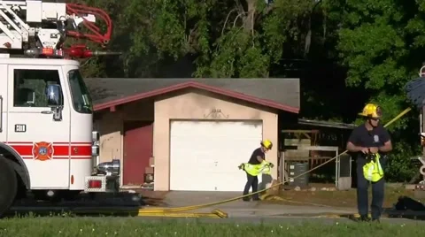 Seminole house fire #2 Stock Footage 930618