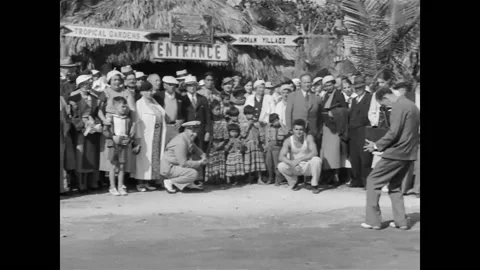 Seminole Native American Indian Theme Park In The Thirties Stock Footage 154868278