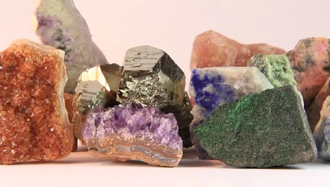 Semiprecious stones Stock Footage 2946194