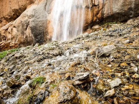 Semirom Waterfall 스톡 사진