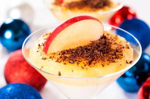 Semolina pudding Stock Photos