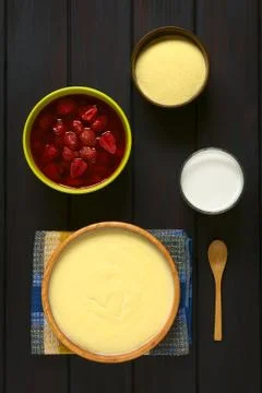 Semolina Pudding Stock Photos