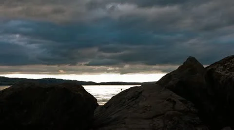 Sempachersee clouds timelapse Video stock 11412069