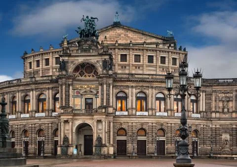 The Semper Opera House in Dresden Stock Photos