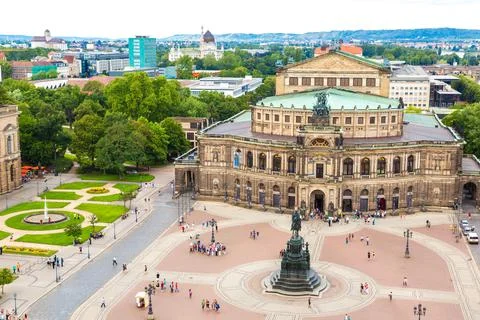Semper Opera House in Dresden Stock Photos