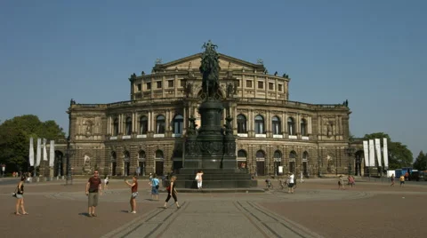 Semperoper, Dresden Vídeo Stock 65011565