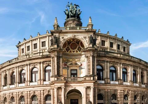 Semperoper in Dresden in Germany Stock Photos