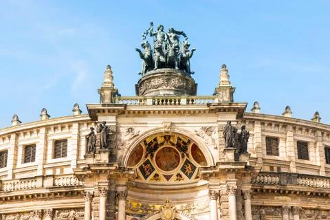 Semperoper in Dresden in Germany Stock Photos