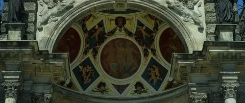 Semperoper, opera house (Saxon State Opera) (RED 5K ws 21:9) Stock Footage 80800008