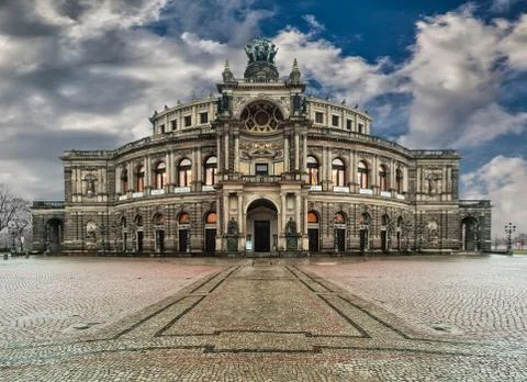 The Semperoper Stock Photos