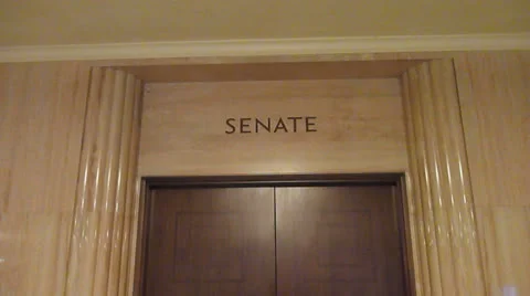 Senate Entry Stock Footage 25000543