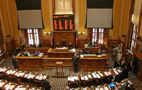 Senate Gets a Late Start Stock Photos