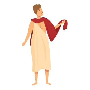 Senate orator icon cartoon vector. Work flag stage Stock-Illustration
