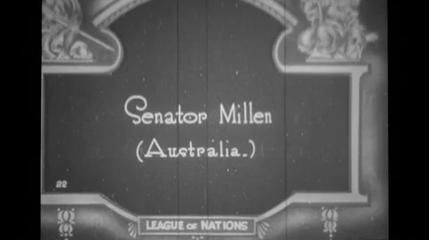 Senator Millen from Australia at the assembly Stock Footage 37594715