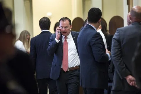 Senators React After refusing to Back McConnell's Plan to Repeal of Obamacare, W Stockfoto's