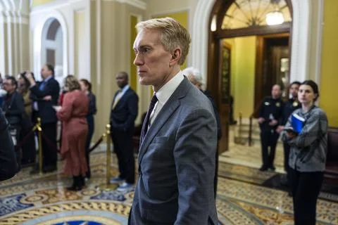 Senators react to collapse of bipartisan border deal, Washington, USA - 06 Feb 2 Foto stock