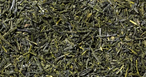 Sencha green tea full frame seamlees looping Stock Footage 100378767