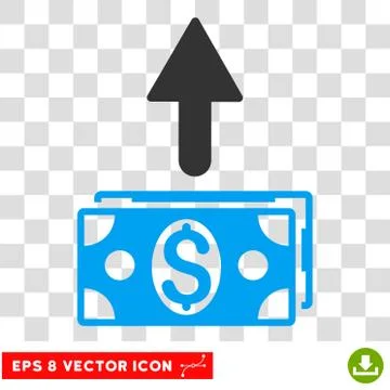 Send Banknotes Vector Icon Stock Illustration