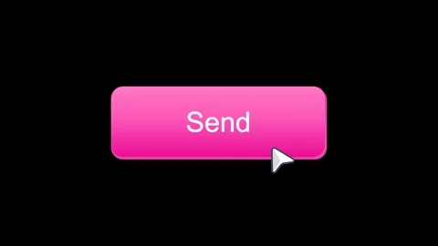 Send Button Click Animation, Message Send UI Motion Graphic, Cursor Click In Stock Footage 336035621