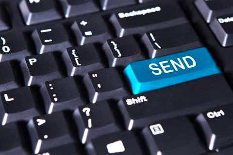 Send button on the computer keyboard Stock Photos