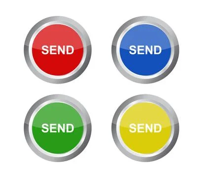 Send button icon illustrated in vector on white background send button ico... 스톡 사진