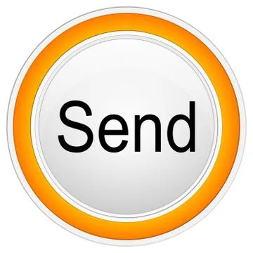 Send Button on white background – illustration Stock Illustration
