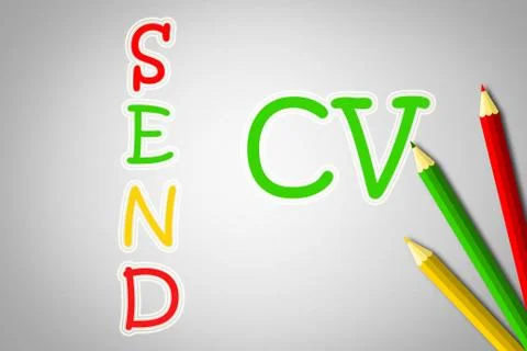 Send cv concept Stock Illustration