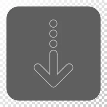 Send Down Rounded Square Button Stock-Illustration