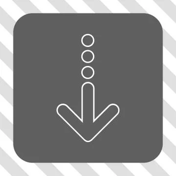 Send Down Rounded Square Button 스톡 일러스트