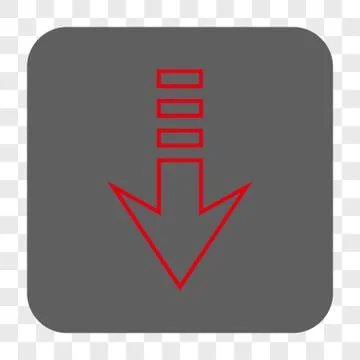 Send Down Rounded Square Button Stock Illustration