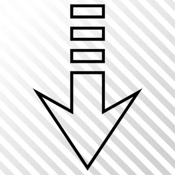 Send Down Vector Icon Stock Illustration