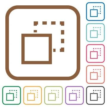 Send element to back simple icons Stock Illustration