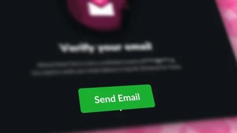 Send Email Button Cursor Click Web UI Interface Animation 4K Video Stock Footage 346435391