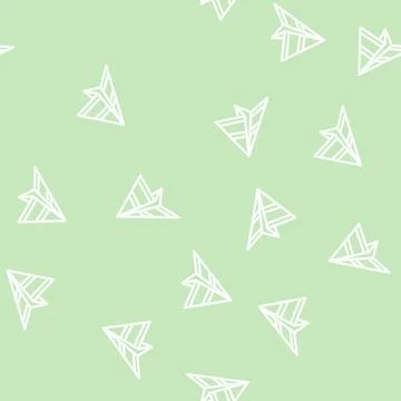 Send email campaign line vector seamless pattern Illustrazione stock