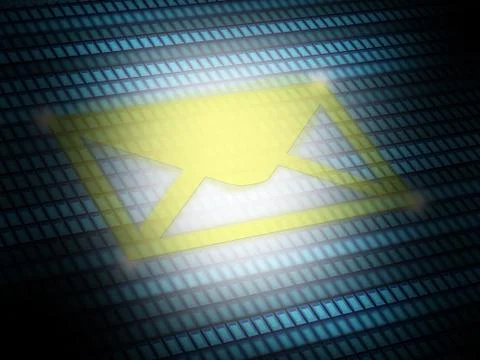 Send email icon digital image Stock Illustration