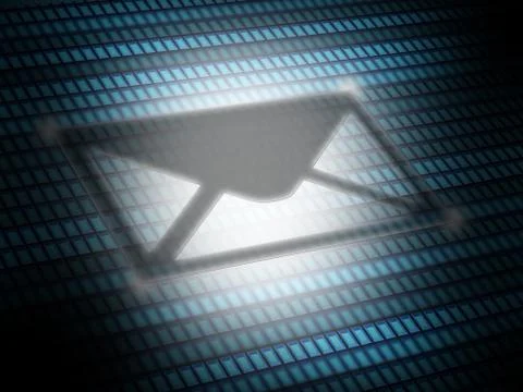 Send email icon digital image Stock Illustration