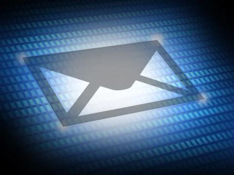 Send email icon digital image Stock Photos