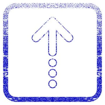 Send Up Framed Textured Icon 스톡 일러스트