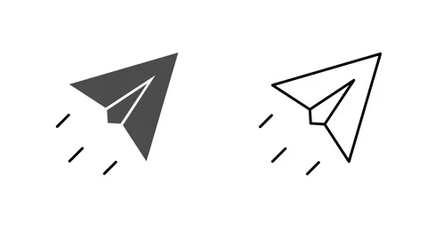 Send icon animation Vidéo 342693079